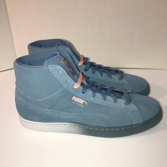 Puma Other - Puma Suede Pink Dolphin Collab Blue Pink Men Shoes